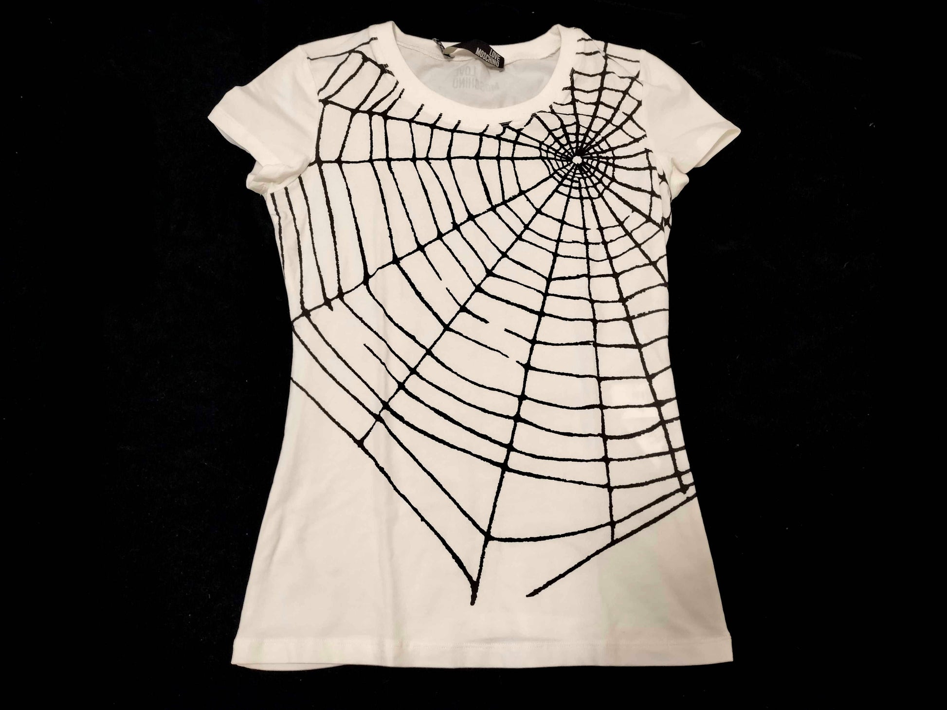 LOVE MOSCHINO Spider Web Print T-Shirt