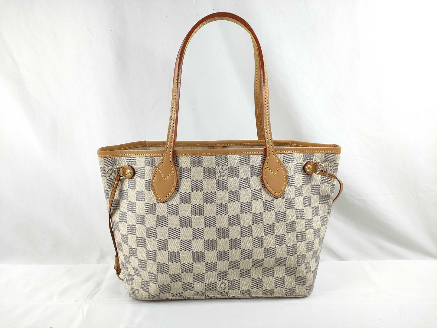 LOUIS VUITTON Damier Azur LV Neverfull PM Tote Bag