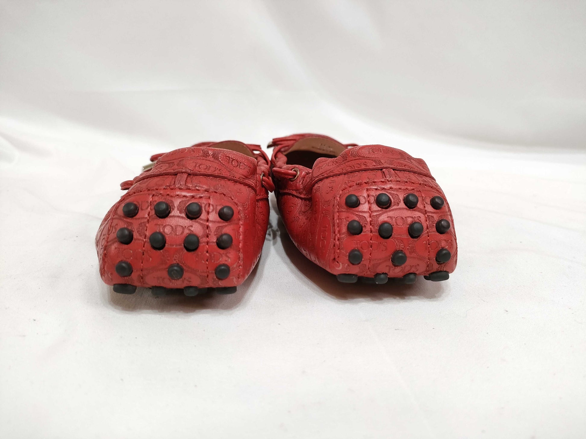 Tod's Driving Shoes Red 35 1/2 Loafers