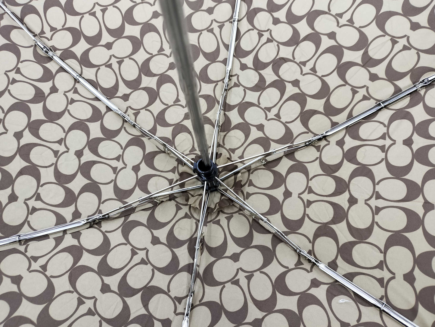 COACH Signature Folding Umbrella F63365 Umbrella Umbrella