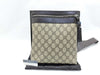 GUCCI GG Supreme Gucci 92562 GG Line PVC Crossbody Shoulder Bag Canvas x Leather Beige Shoulder Bag