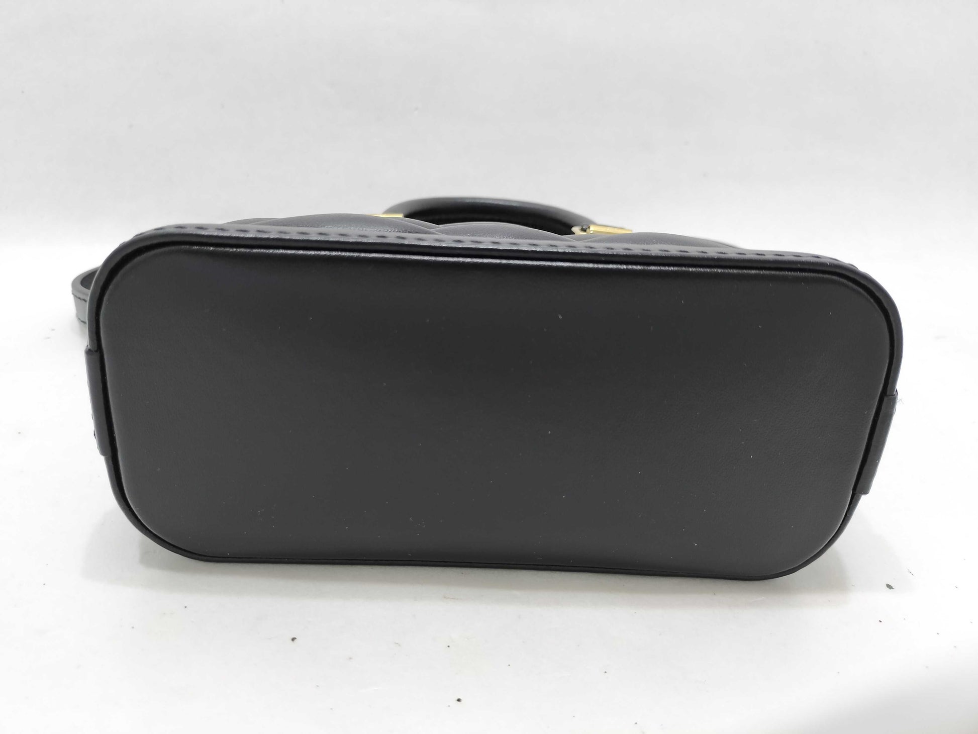 LOUIS VUITTON Vuitton M83048 Maltage NanoAlma Leather Black Handbag