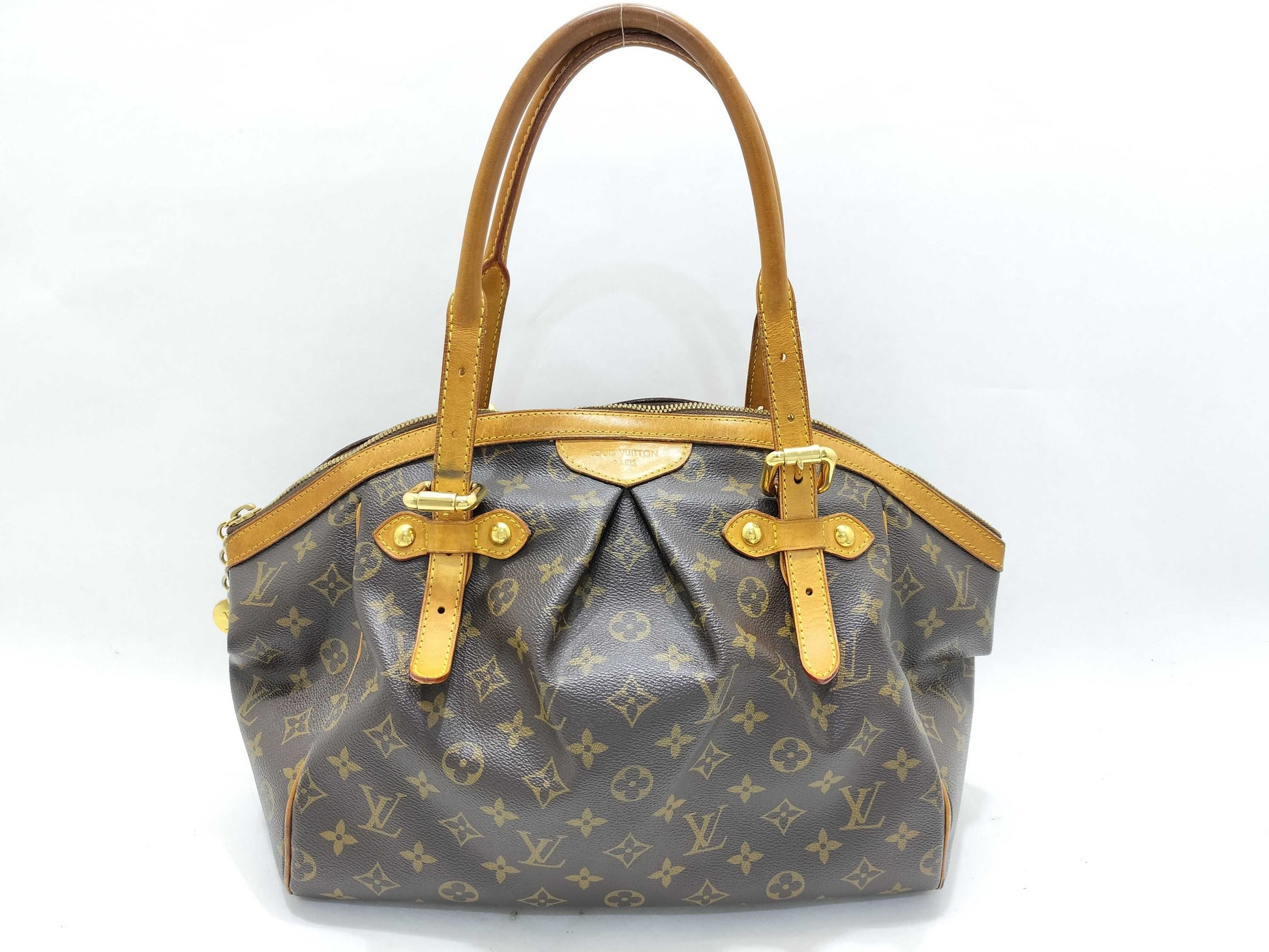 LOUIS VUITTON Monogram Vuitton M40144 Monogram Tivoli GM Handbag Brown PVC Handbag