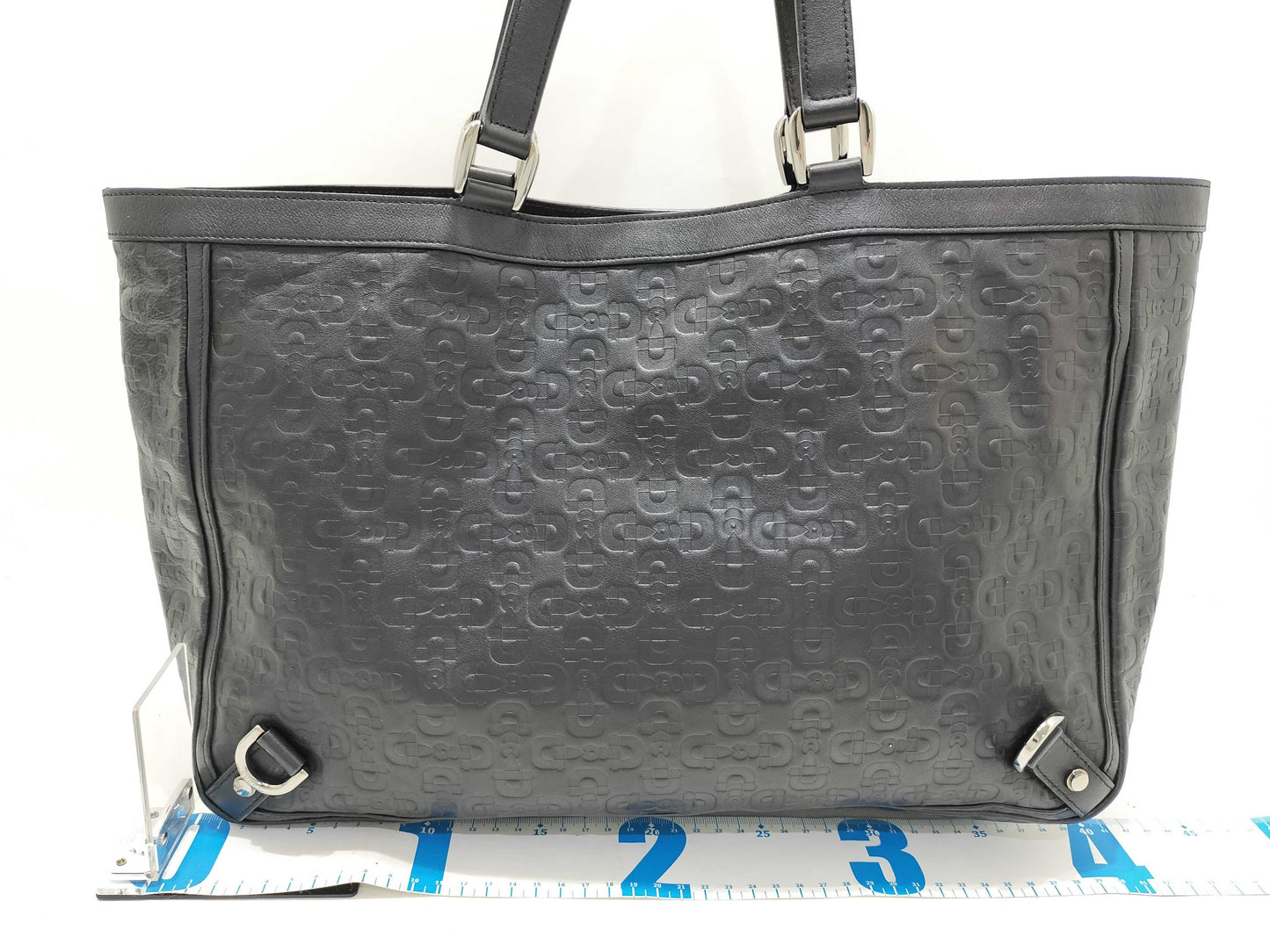 GUCCI Gucci 293580 Tote Bag Black PVC Tote Bag