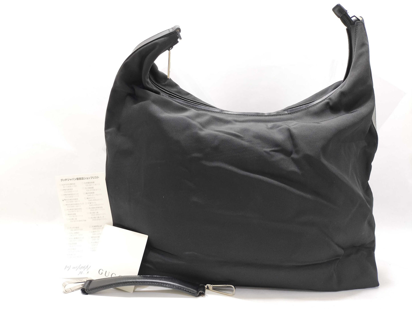 GUCCI Gucci 001 3444 1956 Shoulder Bag Nylon Black Handbag