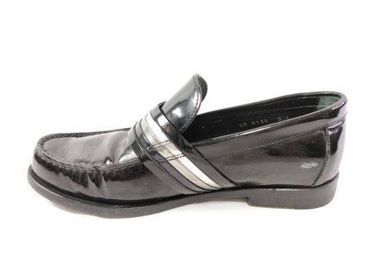 LOUIS VUITTON Enamel Loafers Black Box Business Shoes