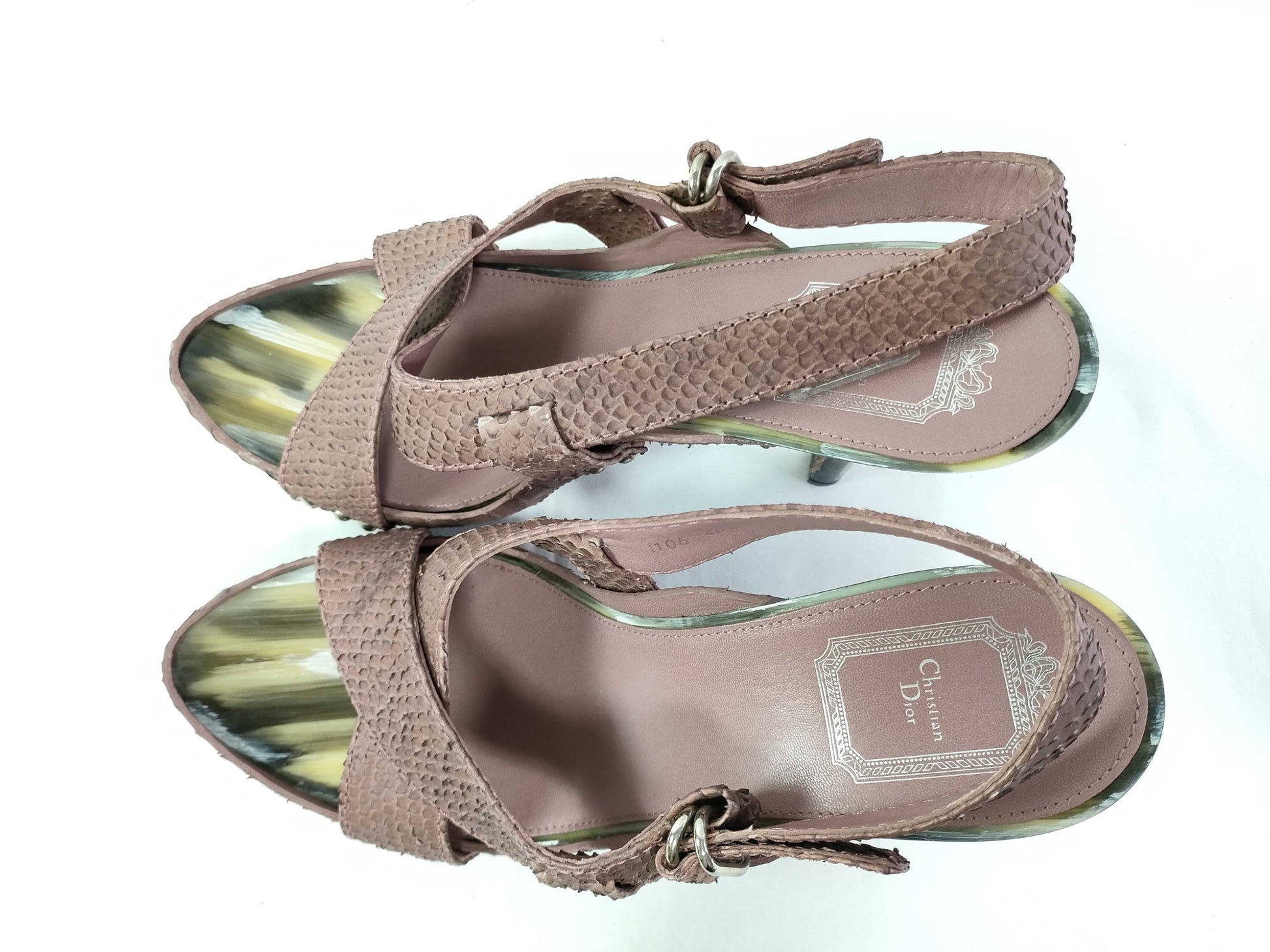 Dior DIOR heel sandals pink box sandals