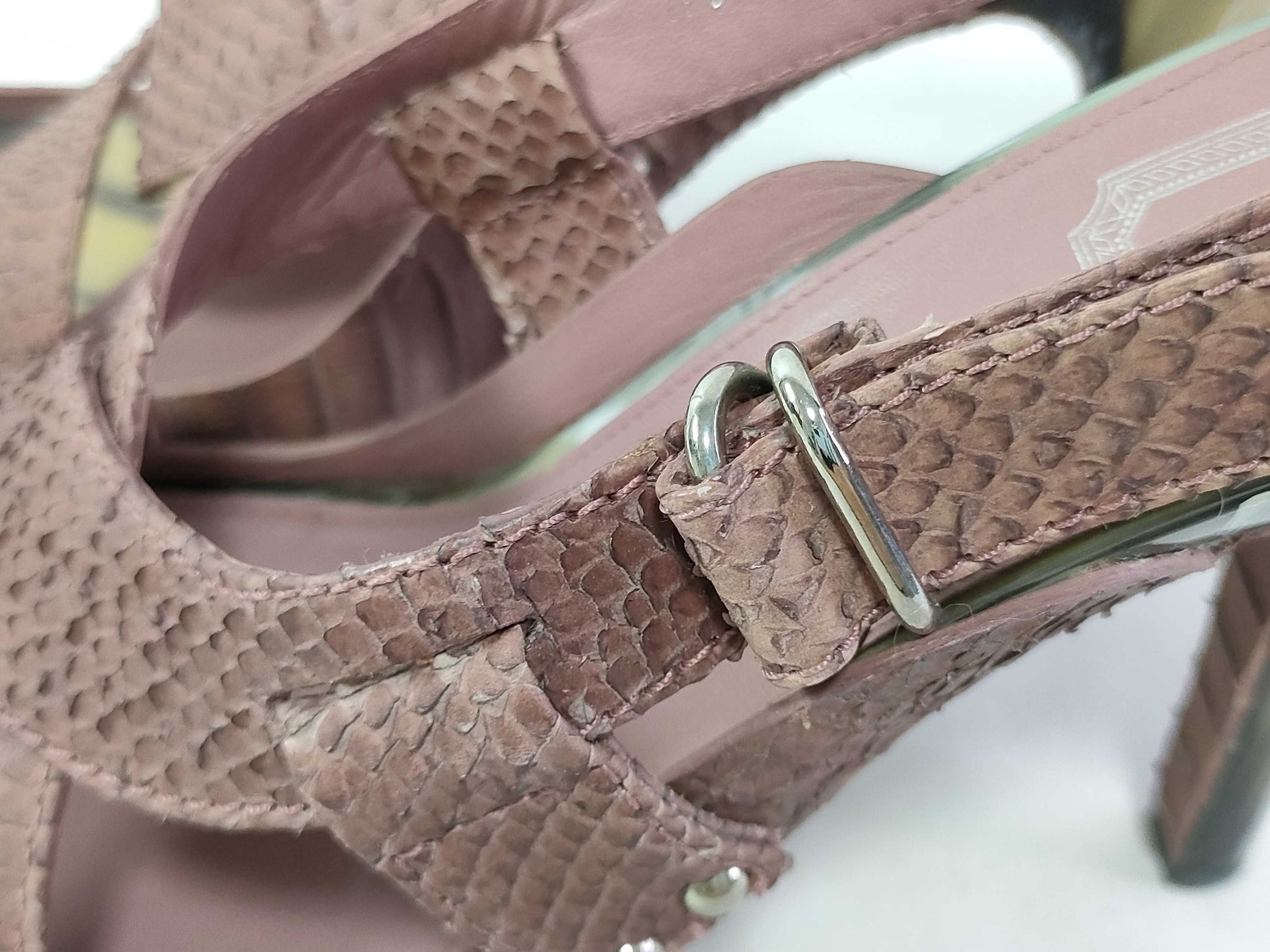 Dior DIOR heel sandals pink box sandals