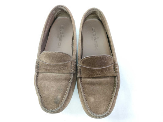 LOUIS VUITTON Louis Vuitton Driving Shoes Black Loafers