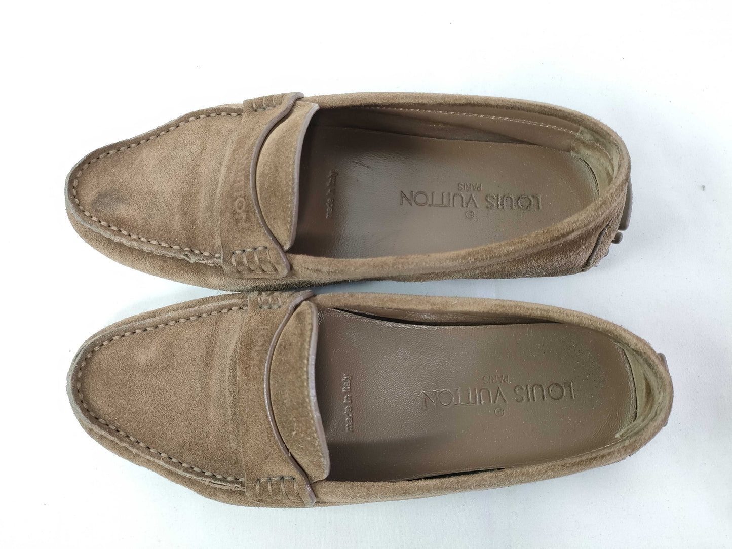 LOUIS VUITTON Louis Vuitton Driving Shoes Black Loafers