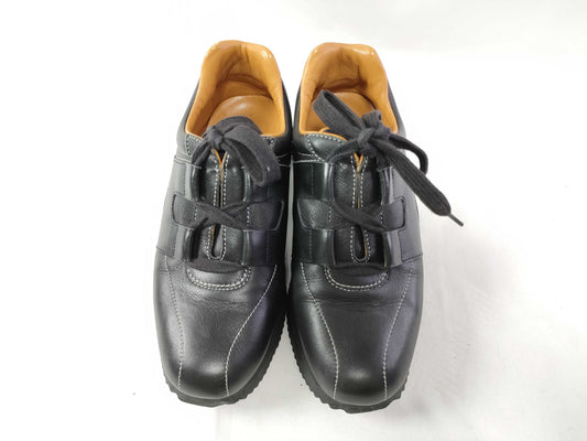 HERMES HERMES Dribble Leather Sneakers Black Sneakers