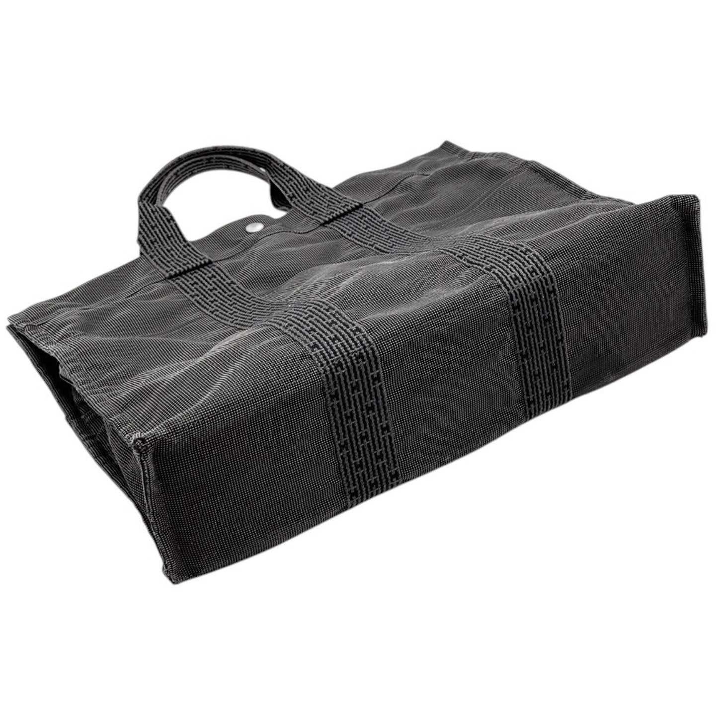 HERMES Bag HERMES Ale Line MM Tote Bag Canvas Large A4 Size Grey Tote Bag