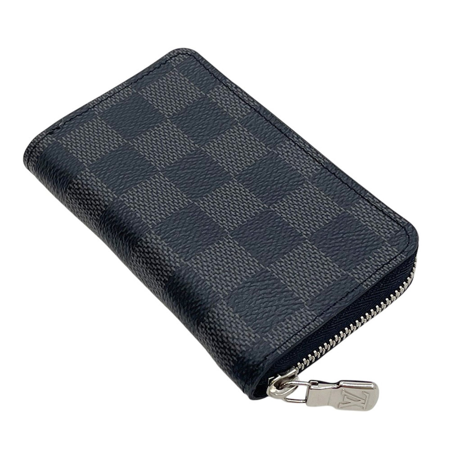 LOUIS VUITTON Louis Vuitton Coin Case N63076 Zippy Coin Purse Damier Graffitt Black Grey Coin Purse Round Zipper LOUIS VUITTON Coin Case