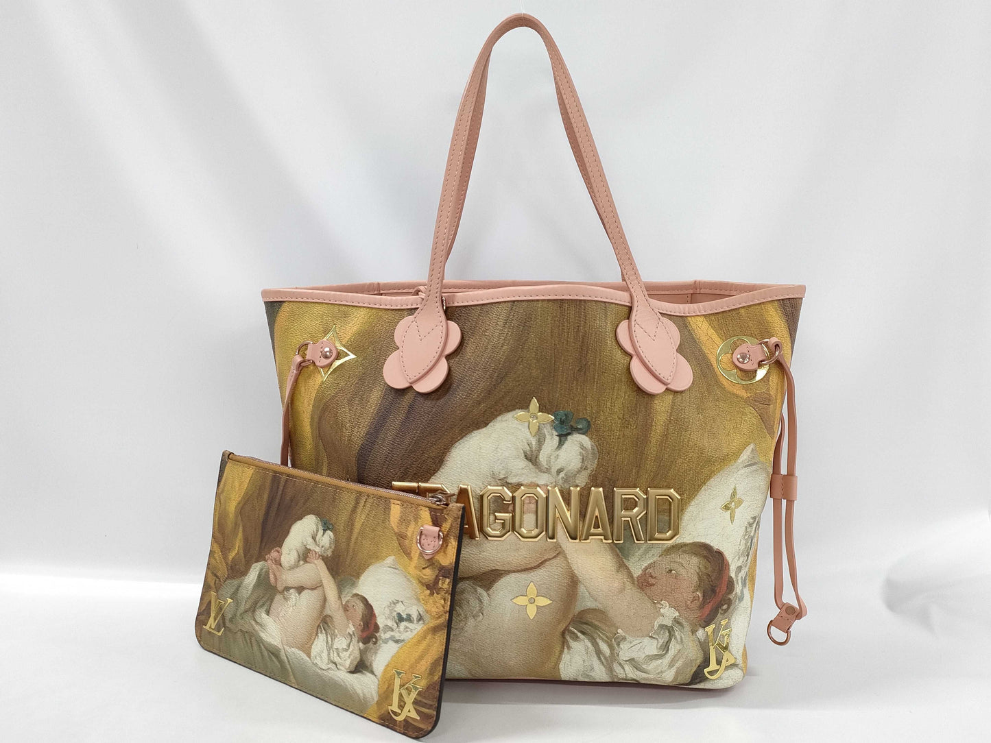 LOUIS VUITTON Louis Vuitton Fragonard Neverful MM Tote Bag