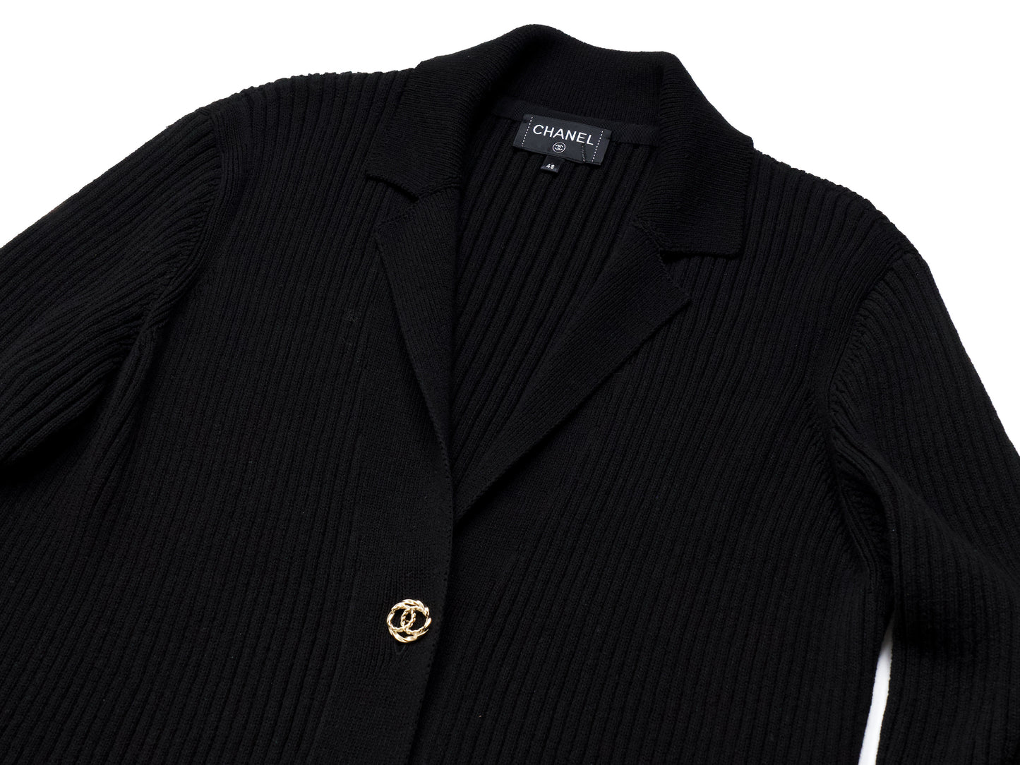 CHANEL Maxi Length Thick Knit Coat 48 Rare Size 21C Coat