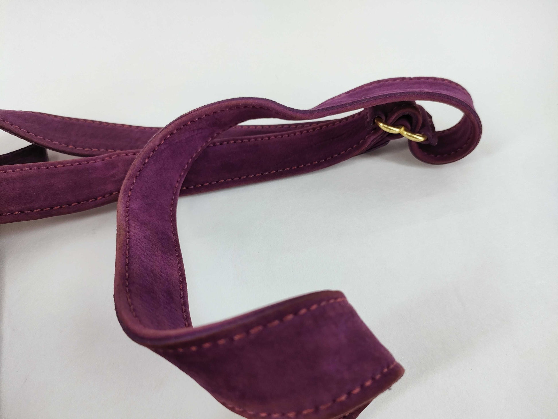 COACH Old Coach Purple Nubuck Shoulder Bag