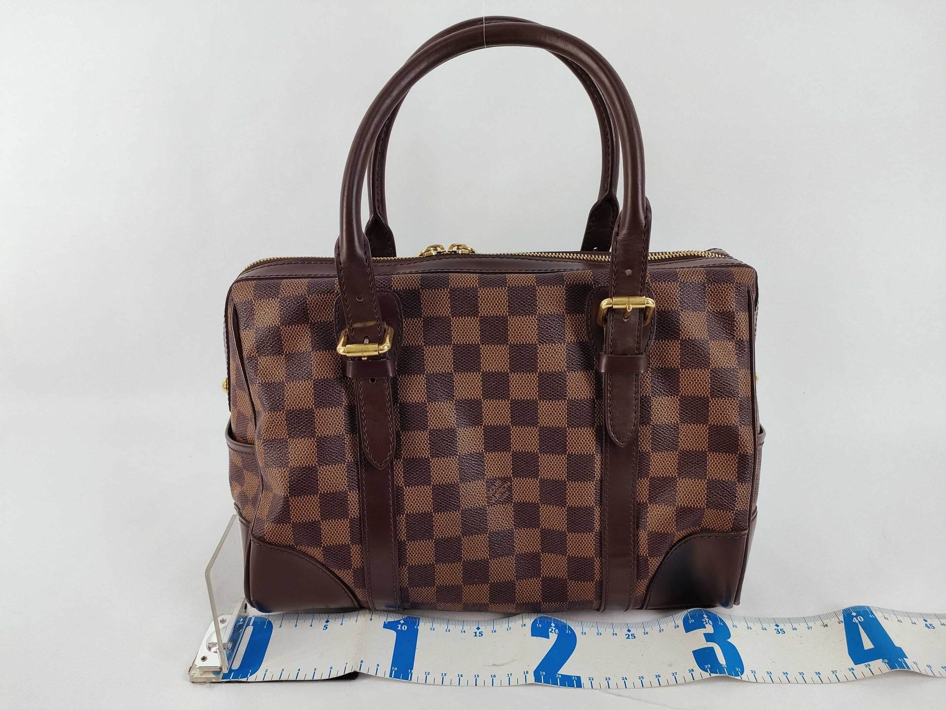 LOUIS VUITTON Damier Berkeley Handbag N52000 Brown Boston Bag