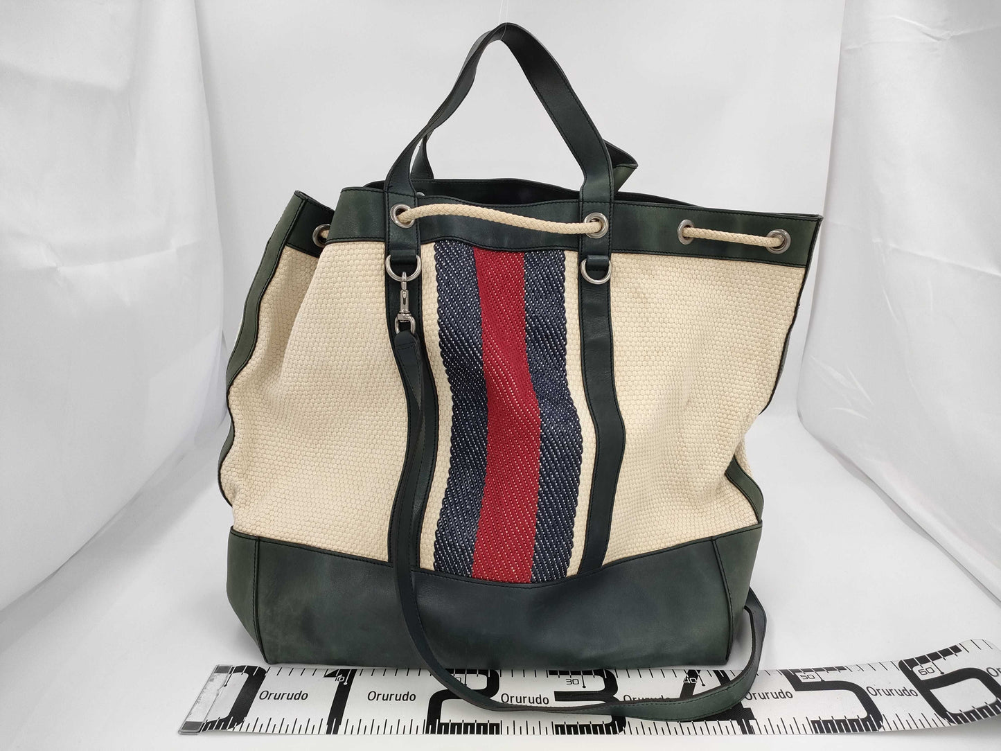 GUCCI Gucci 2way 281396 Decathlon Tote Bag Sherry Line Tote Bag