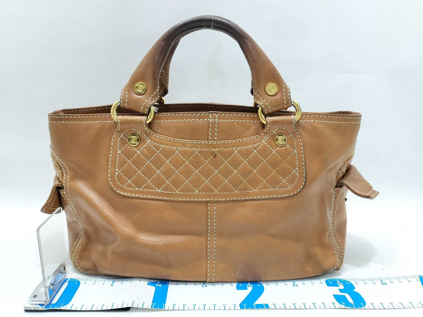 CELINE Celine Boogie Bag Leather Quilted Handbag