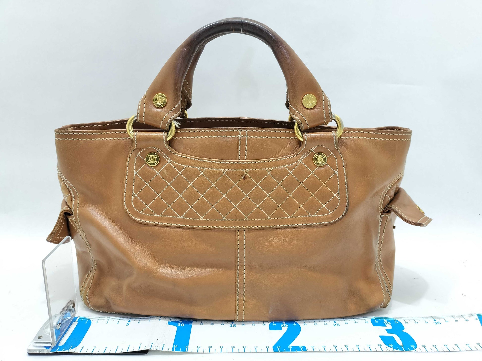 CELINE Celine Boogie Bag Leather Quilted Handbag