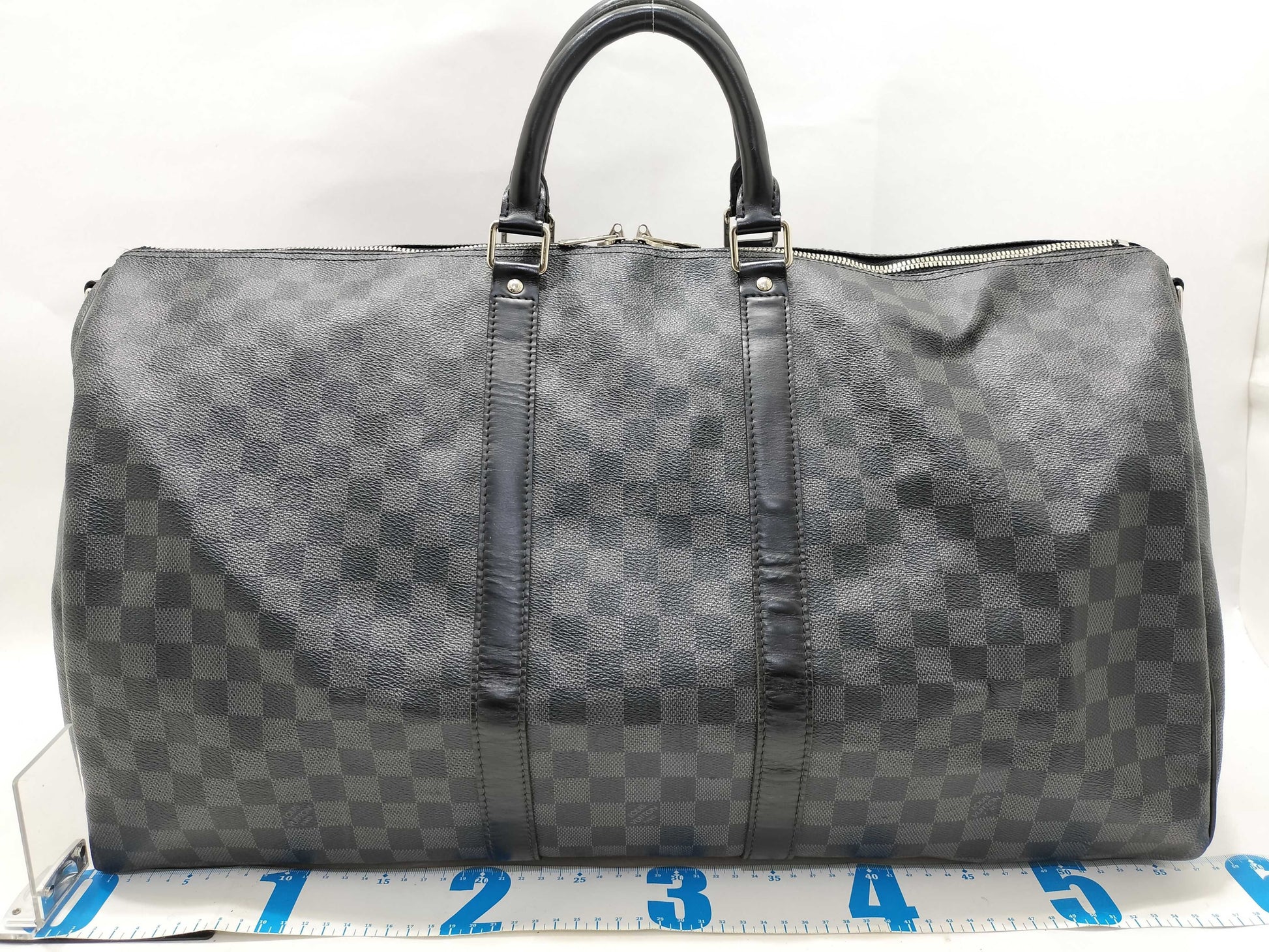 LOUIS VUITTON Damier Graffit Louis Vuitton Damier Graffit N41413 Key Port Bandriere 55 MB2038 Boston Bag