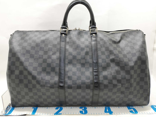 LOUIS VUITTON Damier Graffit Louis Vuitton Damier Graffit N41413 Key Port Bandriere 55 MB2038 Boston Bag