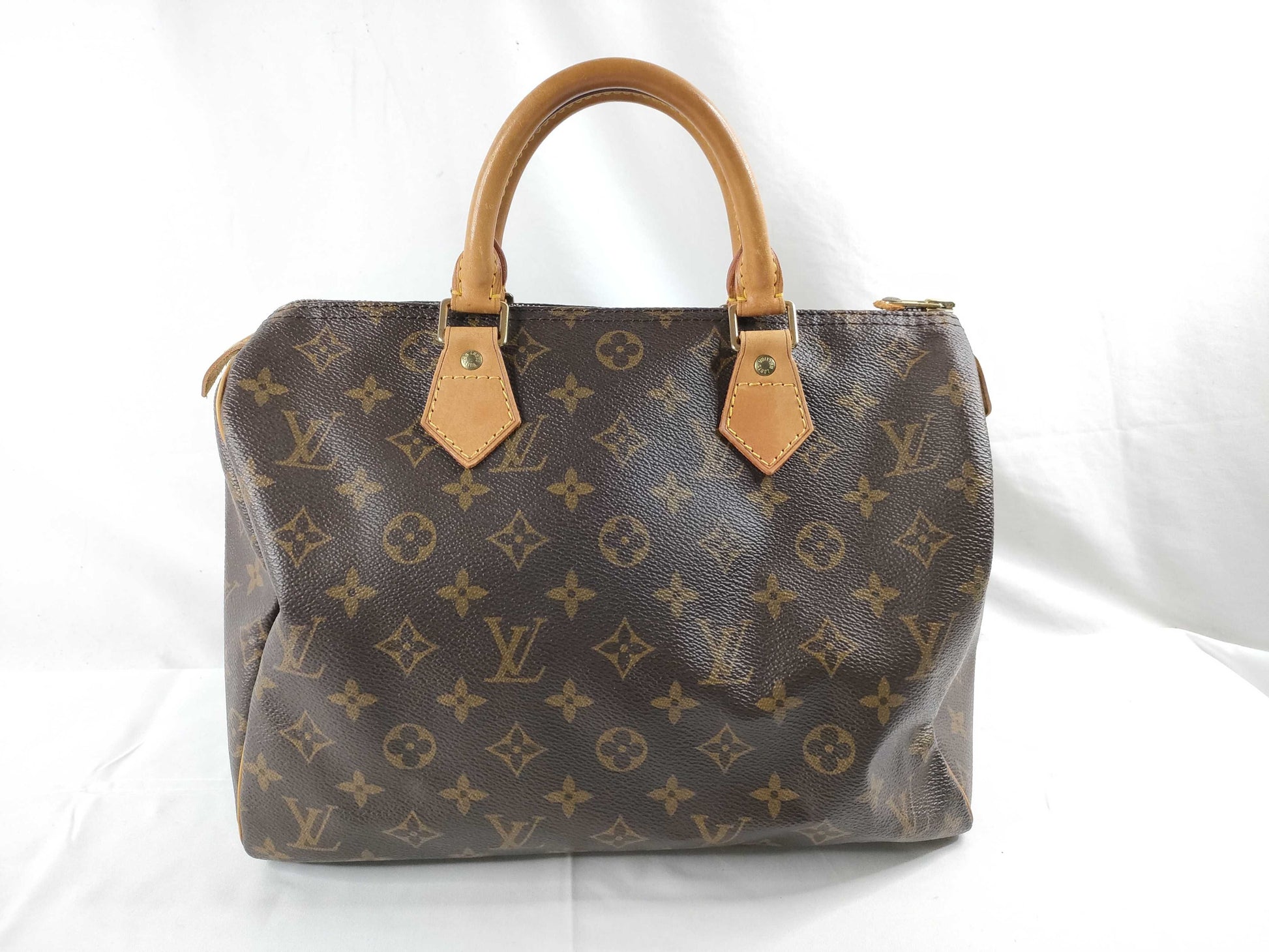 LOUIS VUITTON Monogram M41526 Speedy 30 Handbag, Mini Boston Bag, Broken Zipper Pull