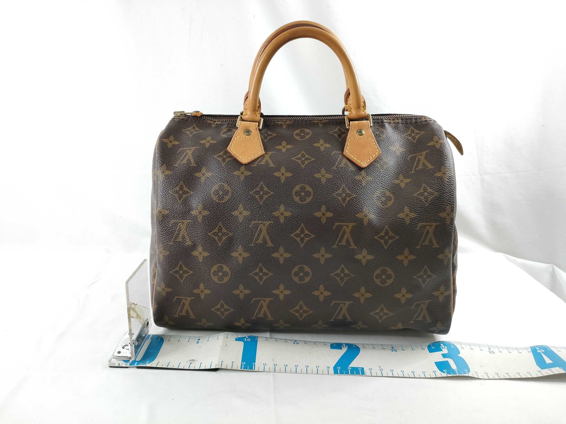 LOUIS VUITTON Monogram M41526 Speedy 30 Handbag, Mini Boston Bag, Broken Zipper Pull