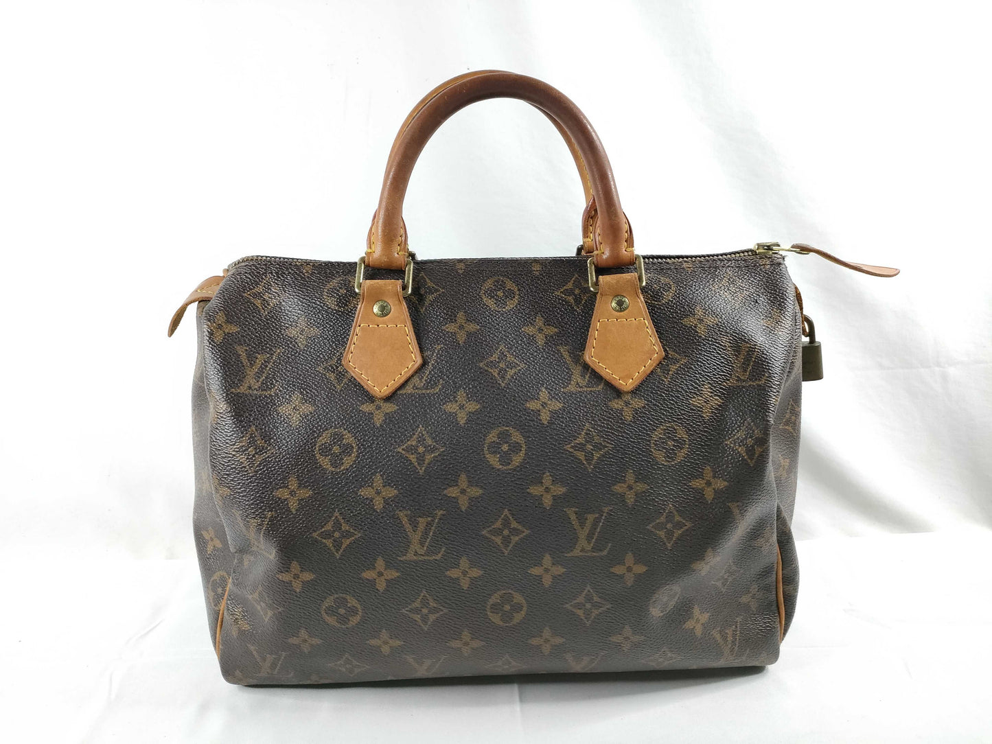 LOUIS VUITTON Monogram M41526 Speedy 30 Handbag, Mini Boston Bag, Broken Zipper Pull