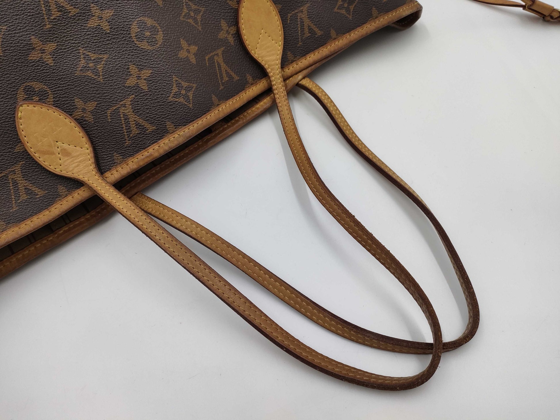 LOUIS VUITTON Monogram Vuitton Never Full Tote Bag