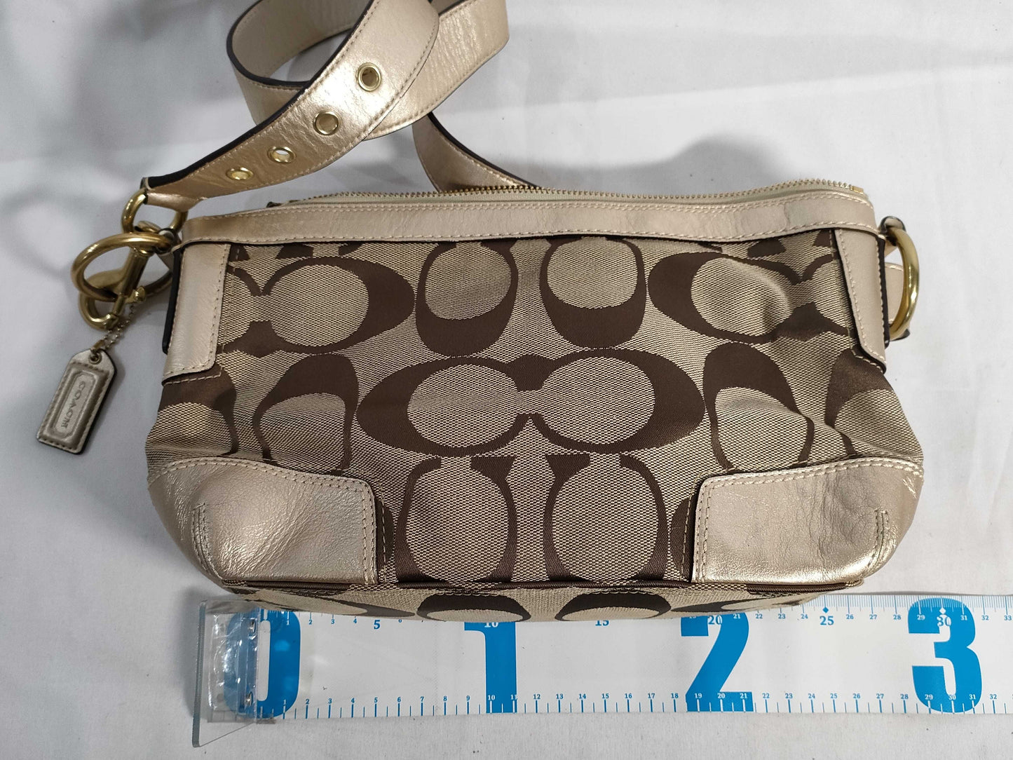 COACH Signature 3-Piece Bag Set 10983 / f11617 / 6844 / Signature Canvas Shoulder Bag