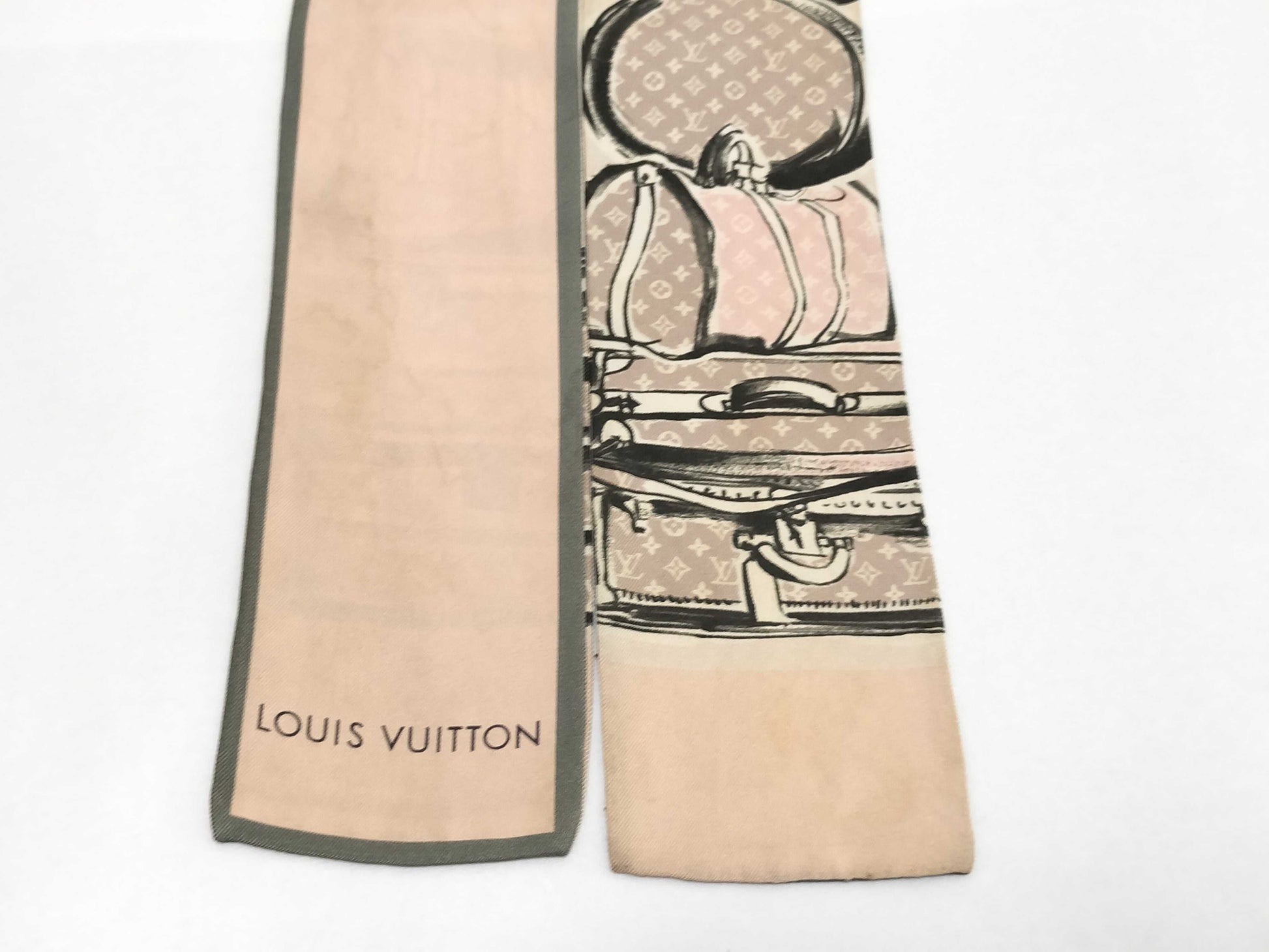 LOUIS VUITTON Vuitton Bandeau Trunk M73965 Monogram Confidential Twiley Scarf Scarf