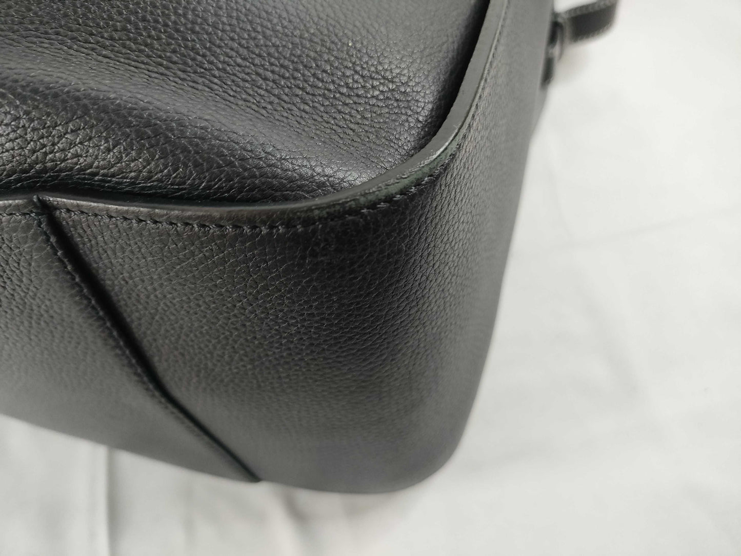 LOEWE Hammock Small One-Shoulder Bag Anagram Leather Navy Shoulder Bag