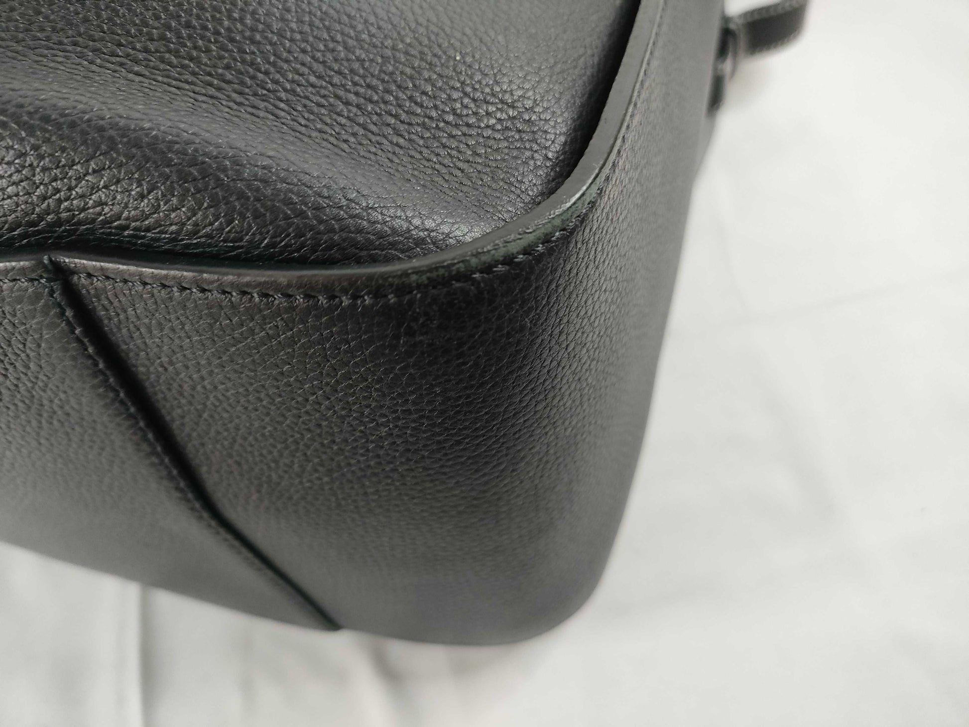 LOEWE Hammock Small One-Shoulder Bag Anagram Leather Navy Shoulder Bag