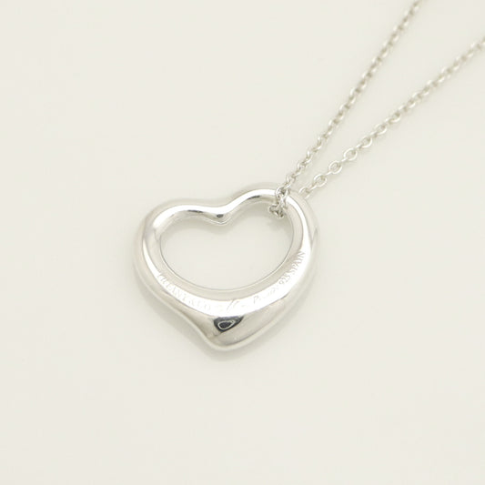 Tiffany&Co. Tiffany&Co. Tiffany&Co. TIFFANY&Co. Open Heart 16mm Elsaperetti Necklace Silver 925 SV925 Weight 3.70g Necklace