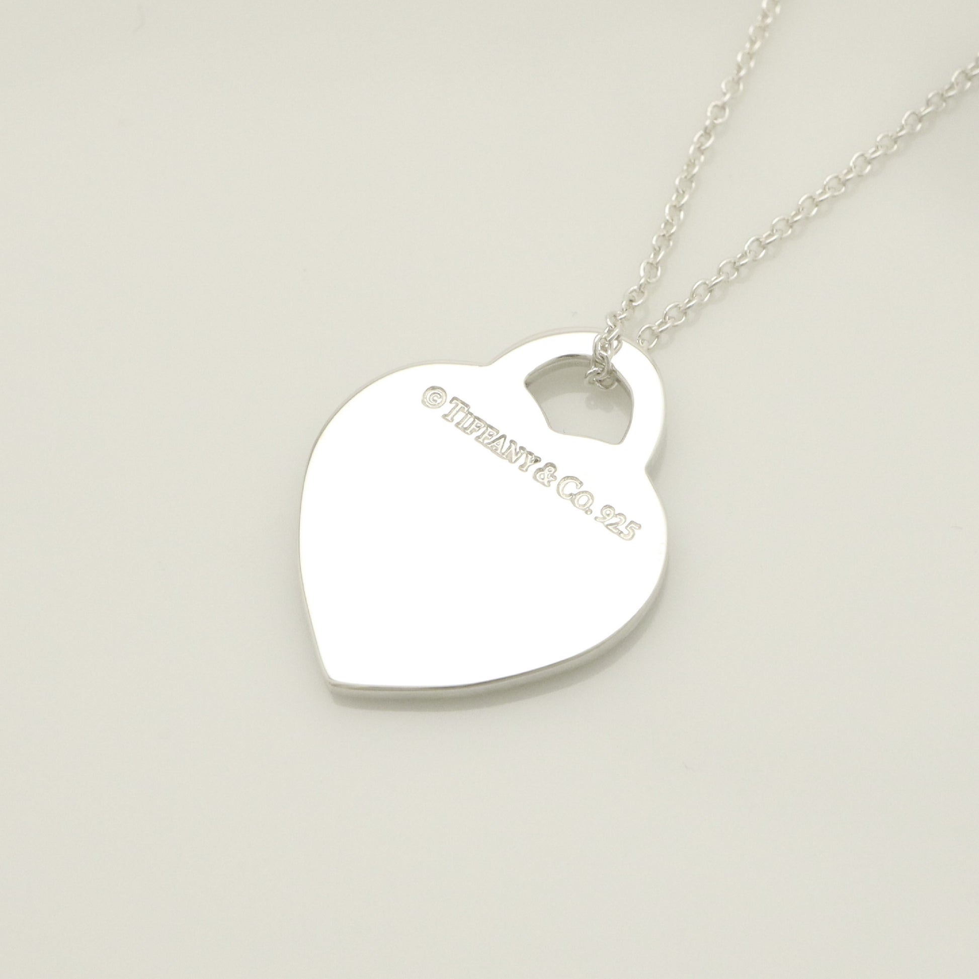 Tiffany&Co. Tiffany&Co. Tiffany&Co. Tiffany&Co. Return to Tiffany Heart Tag Enamel Necklace Silver925 SV925 Weight 3.26g Necklace