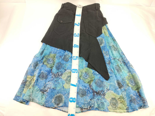 New Ys Yohji Yamamoto Floral Print Long Skirt with Tags