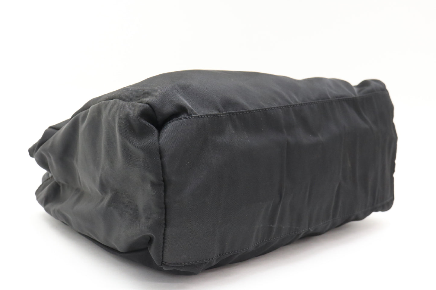 PRADA nylon triangular logo handbag