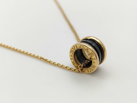 BVLGARI B.zero1 Black Cera Au750 12.6g Necklace