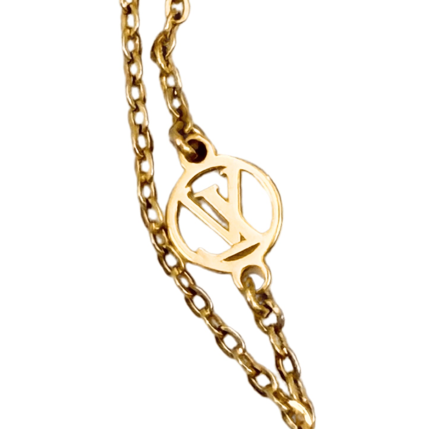 LOUIS VUITTON M63141 Nanogram Miniature Name Tag Necklace