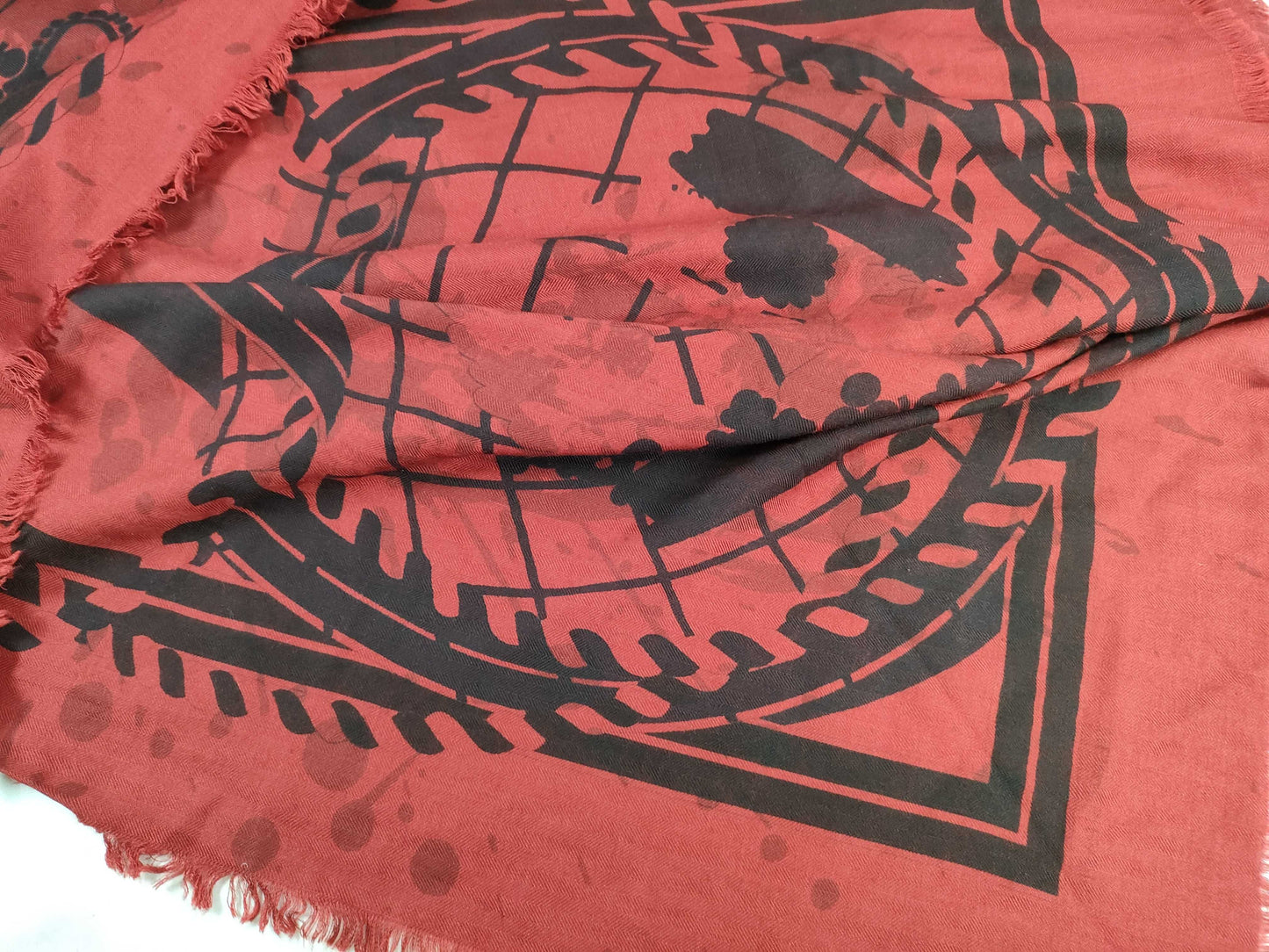 HERMES Carre 140 Cashmere Silk Other Apparel