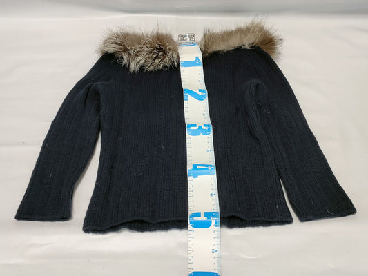 PRADA Prada Fur Knit Black Size 40 Tops