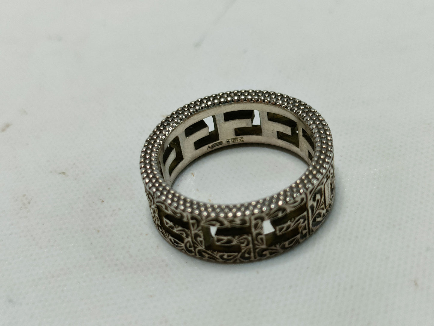 GUCCI Arabesque Ring, 925, Size 10