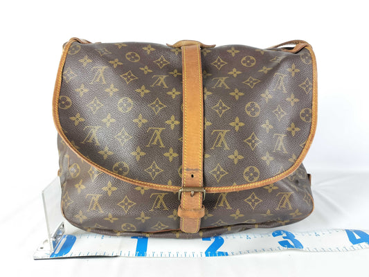 LOUIS VUITTON Monogram Louis Vuitton Shoulder Bag M42256 Saumur 30 Monogram 882VI Shoulder Bag