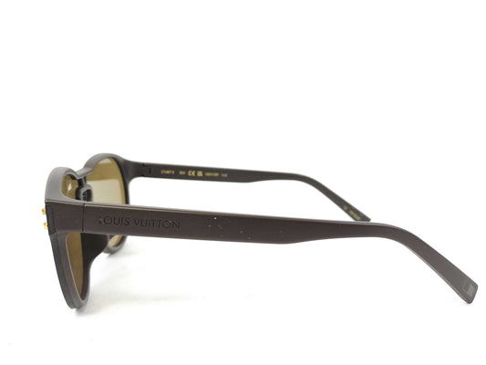 LOUIS VUITTON Monogram Louis Vuitton Z1487E LV Waimea Brown Monogram Sunglasses Eyeglasses Sunglasses Eyeglasses