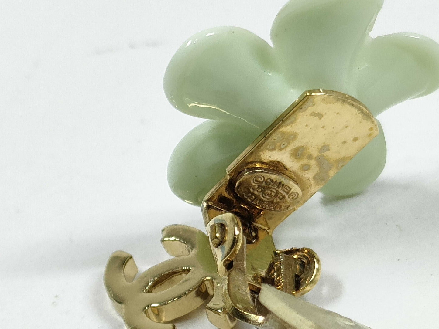 CHANEL CHANEL Coco Mark Flower Motif Earrings