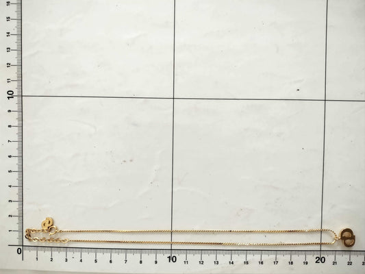 Dior CD logo gold necklace