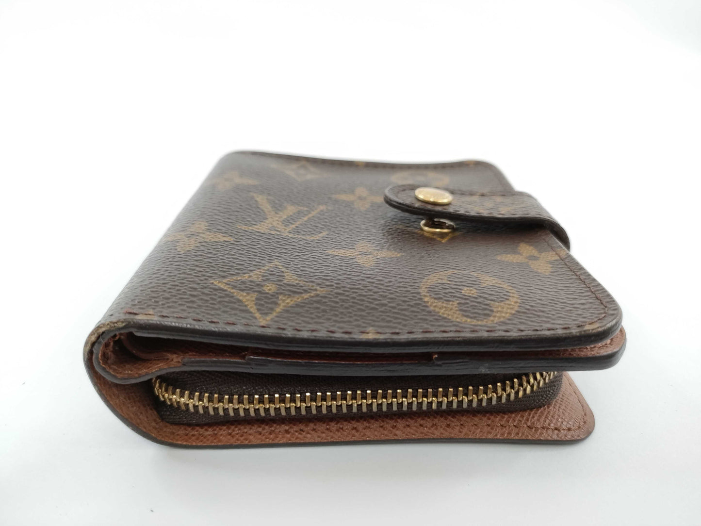 LOUIS VUITTON Monogram LV Monogram Compact Zip Wallet M61667 MI1919