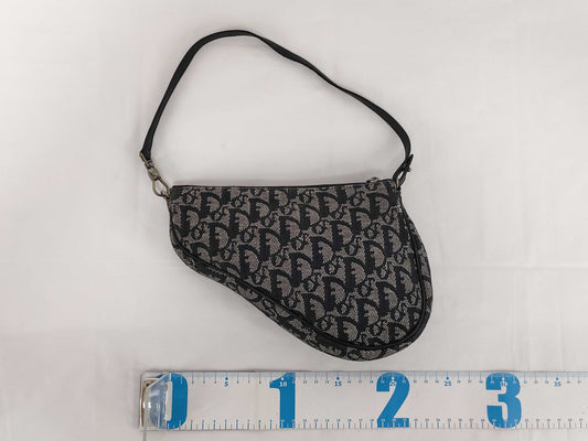 Dior Trotter Saddle Bag Handbag Black