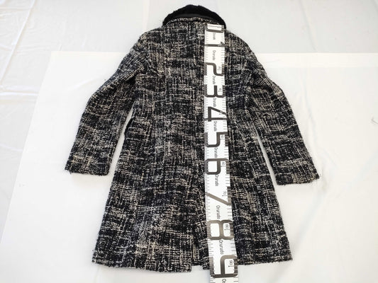 MaxMara Max Mara Tweed Coat Fur Size 42 Coat